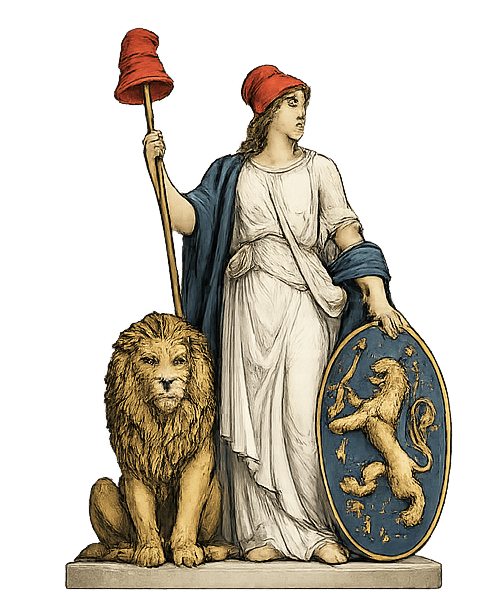 Vrijheidsmaagd, symbool van de Bataafse Republiek 1795-19806